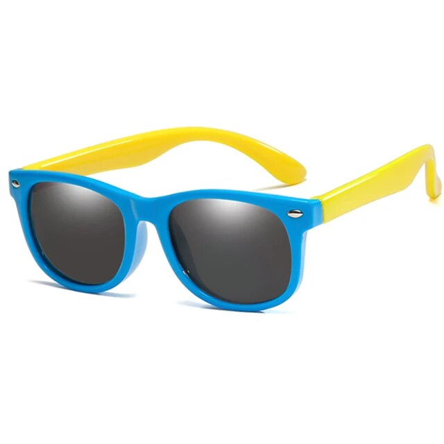 round Polarized Kids Sunglasses Silicone Flexible Safety Children Sun Glasses Fashion Boys Girls Shades Eyewear UV400