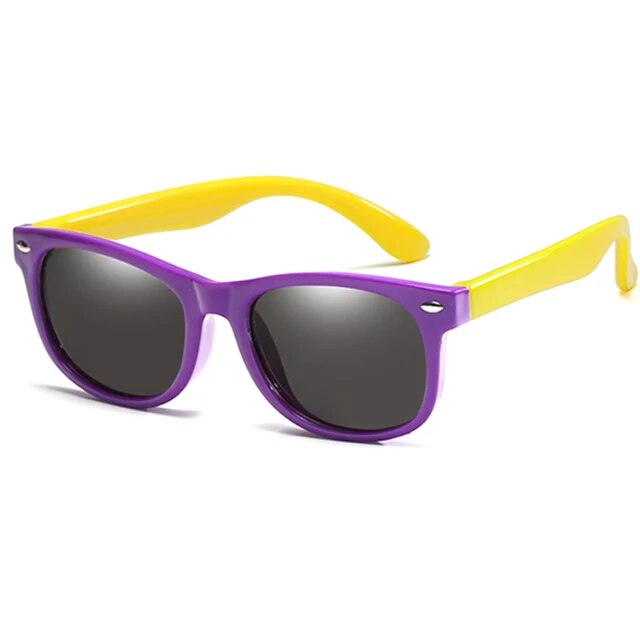 round Polarized Kids Sunglasses Silicone Flexible Safety Children Sun Glasses Fashion Boys Girls Shades Eyewear UV400