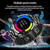 "2022 Smartwatch with Bluetooth Call, Heart Rate Monitoring, Music Control, and Waterproof Design for Men's Sports"