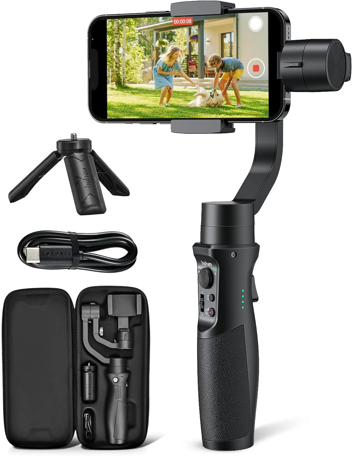 Professional Title: "Hohem iSteady Mobile Plus: Advanced 3-Axis Gimbal Stabilizer for Android and iPhone PRO Series"