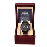 Black Chronograph Watch -