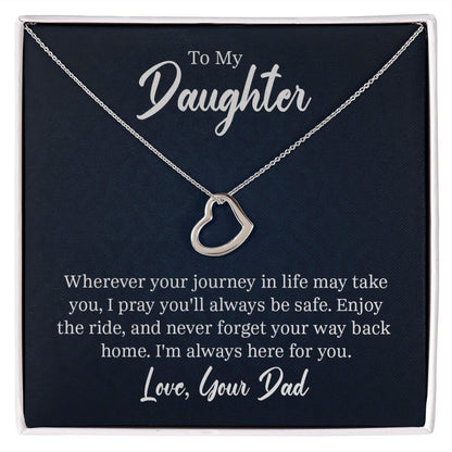 Delicate Heart Necklace - 