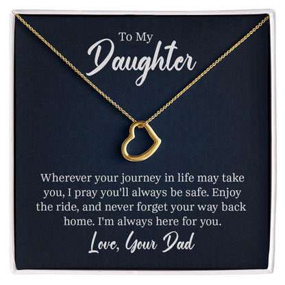 Delicate Heart Necklace -