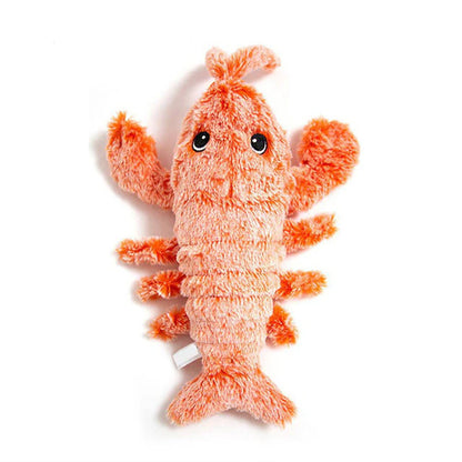 Professional title: "Interactive USB Charging Simulation Electric Dancing Floppy Lobster Cat Toy for Pets - Ideal for Dogs and Cats"