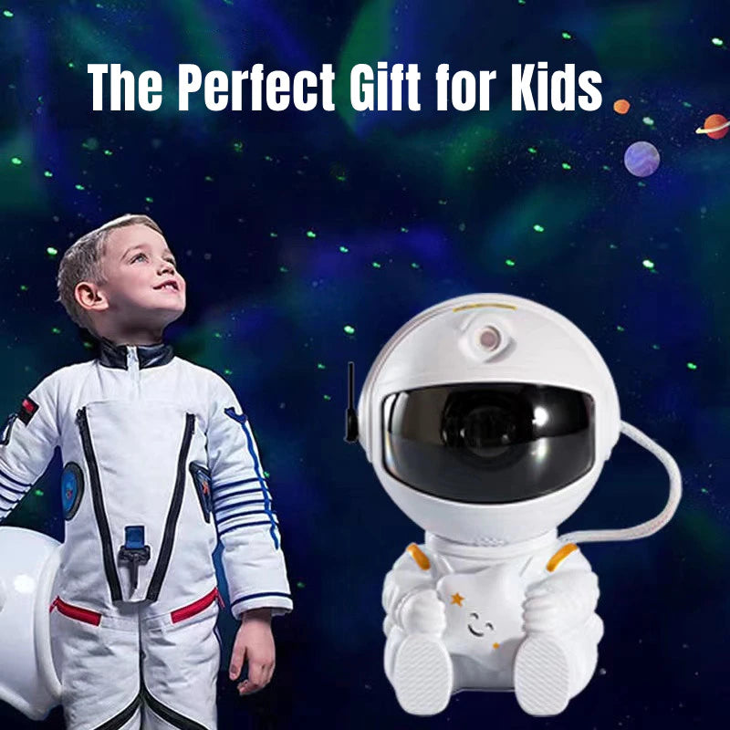 "Starry Sky Astronaut LED Night Light: Galaxy Star Projector Lamp for Bedroom Decoration, Home Décor, and Children's Gifts"