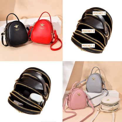 Professional title: "Women's Small Crossbody Shoulder Bag, Stylish Messenger Purse with Wallet Compartment"