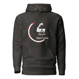 Professional title: "Unisex Hoodie by Power Nutritions"