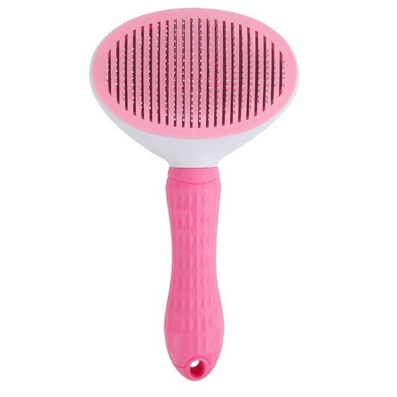 "Ultimate Pet Grooming Tool: Self-Cleaning Brush for Dogs and Cats - Say Goodbye to Pet Hair with Ease!"