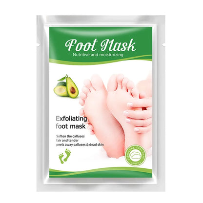 "Enhance Foot Health: 5 Sets of Exfoliating Foot Masks for Silky, Radiant Heels and Nourished Skin - Premium Foot Spa Pedicure Socks for Eliminating Dead Skin, Brightening and Repairing Cracked Feet"