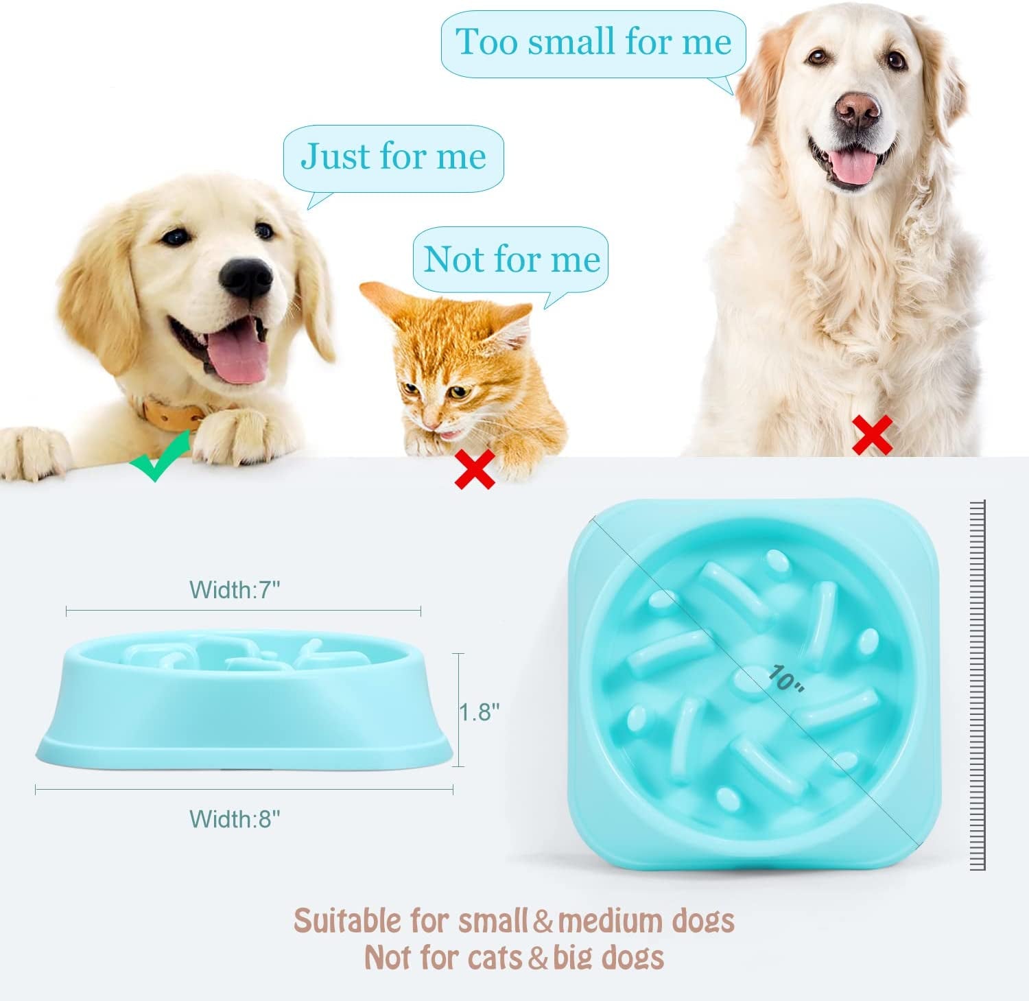 "Ultimate Slow Feeder Bowl for Dogs - Promotes Healthy Eating, Prevents Choking and Bloat, Eco-Friendly and Durable Design!"
