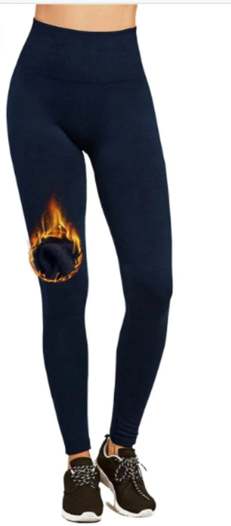 PBG Women's Fleece Leggings - Assorted Colors, High Waist, Stretchy, and Warm - One Size (Recommended for Small-Large)