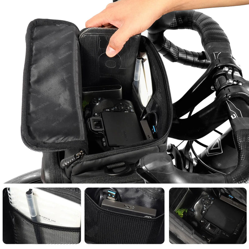 Professional Title: "Insulated Front Bag for Cycling Bicycles - MTB Bike Phone Holder with Handlebar Bags, Basket Pannier Bag, and Strip - Premium Bike Cycling Accessories"