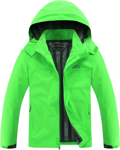 "Enhance Comfort and Style with the Men's Lightweight Waterproof Hooded Rain Jacket - Ideal for Outdoor Excursions and Travel"