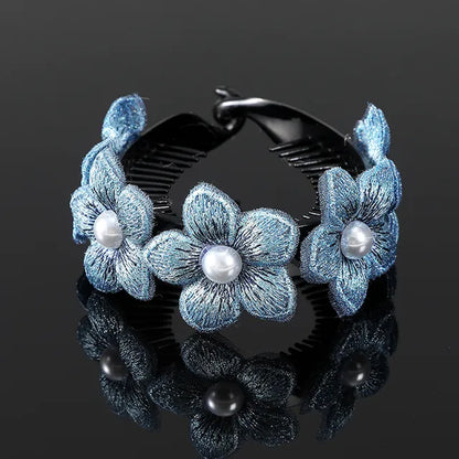 "Stylish Rhinestone Hair Clip: Add Glamour with Crystal Bird Nest Twist and Bun Holder - Perfect Hair Accessory for Women"