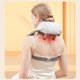 Professional title: "Wireless Electric Shiatsu Neck and Back Massager with Soothing Heat, Deep Tissue 5D Kneading Massage Pillow for Shoulders, Legs, and Body"