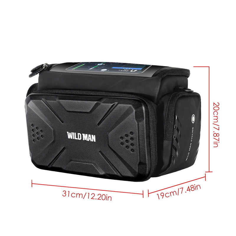 Professional Title: "Insulated Front Bag for Cycling Bicycles - MTB Bike Phone Holder with Handlebar Bags, Basket Pannier Bag, and Strip - Premium Bike Cycling Accessories"