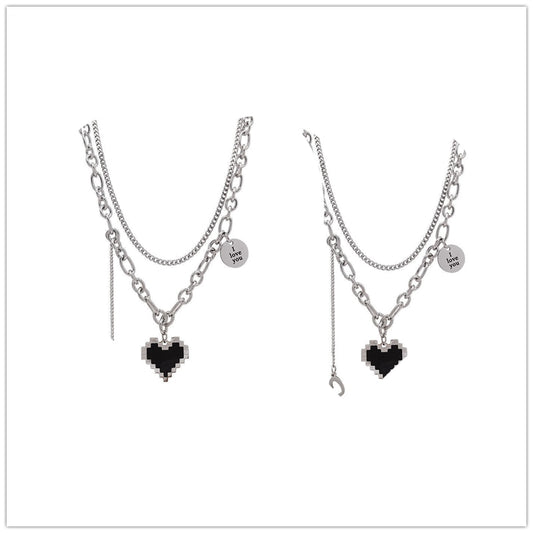 Love Mosaic Necklace - 2 Pack