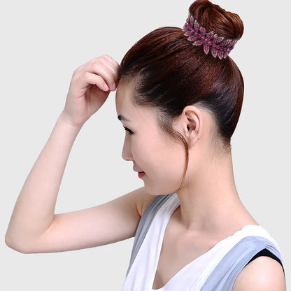 "Stylish Rhinestone Hair Clip: Add Glamour with Crystal Bird Nest Twist and Bun Holder - Perfect Hair Accessory for Women"