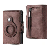 Luxury Leather Airtag Wallet: Stylish Anti-Lost Card Bag with Airtags Tracker Protection - Perfect for Men and Women