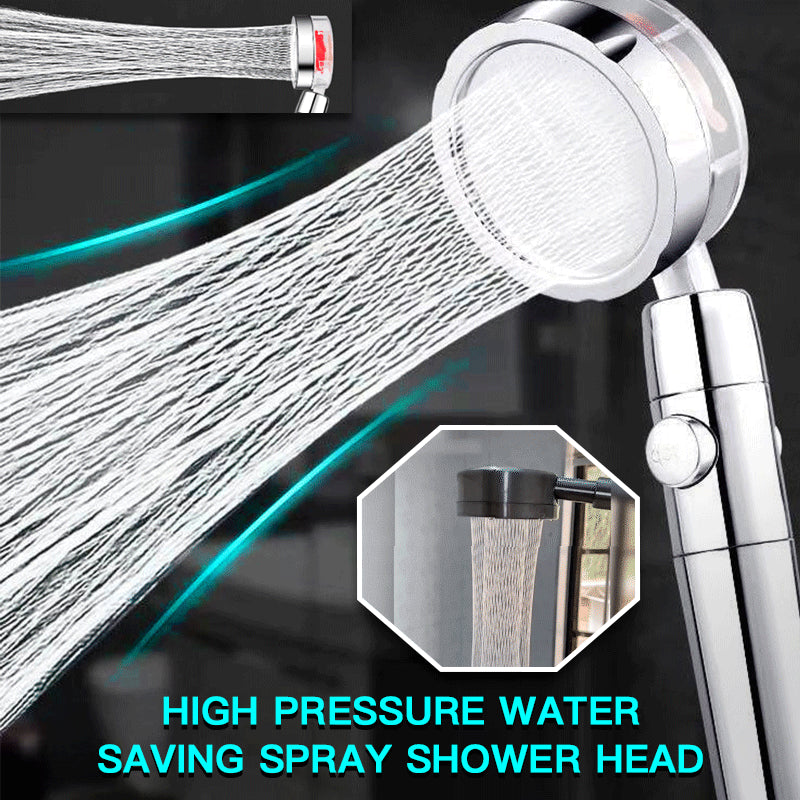 "Ultimate Spa Experience: High Pressure Water Saving Shower Head with 360° Rotation and Rainfall Effect - Hand-Held for a Relaxing and Invigorating Massage"