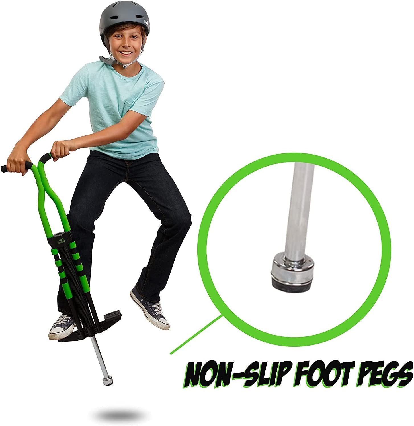 "Pro Sport Edition Pogo Stick - Premium Quality, Easy Grip Design - Suitable for Ages 9 and Up, 80 to 160 Lbs - Ensures Hours of Wholesome Entertainment"