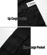 Boys Cargo Pants Cotton Casual Pants Drawstring Loose Jogging Bottoms Elastic Cuffed Cargo Joggers