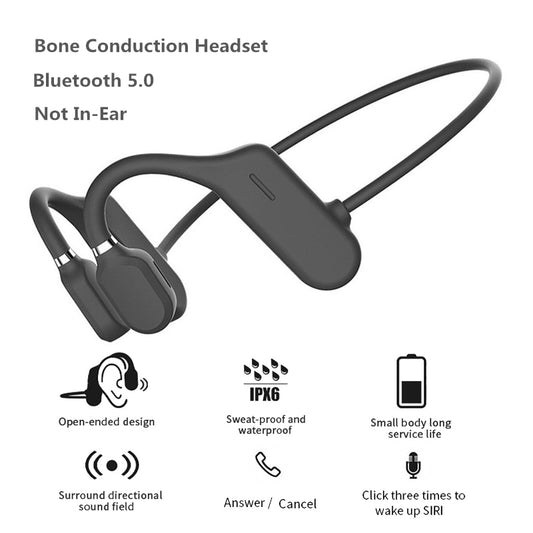 Bone Conduction Headphones Bluetooth 5