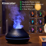 "Transform Your Space with the Portable Volcanic Aroma Diffuser - Enhance Your Atmosphere with Soothing Essential Oils and Colorful Flame Night Light!"