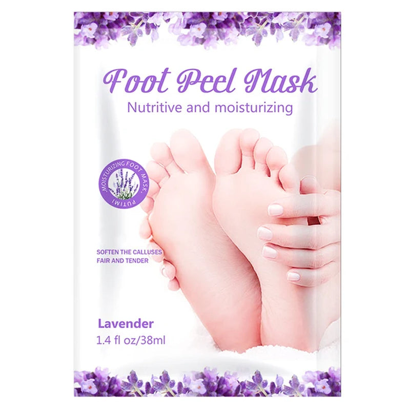 "Enhance Foot Health: 5 Sets of Exfoliating Foot Masks for Silky, Radiant Heels and Nourished Skin - Premium Foot Spa Pedicure Socks for Eliminating Dead Skin, Brightening and Repairing Cracked Feet"