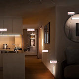 "Enhance Your Home with Wireless LED Motion Sensor Night Lights - Perfect for Bedrooms, Staircases, Closets, and More!"