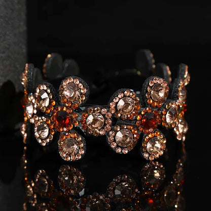 "Stylish Rhinestone Hair Clip: Add Glamour with Crystal Bird Nest Twist and Bun Holder - Perfect Hair Accessory for Women"